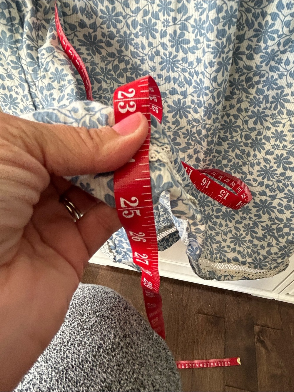J.Crew Blue & White Floral Ruffle Blouse — Small - Picture 12 of 12